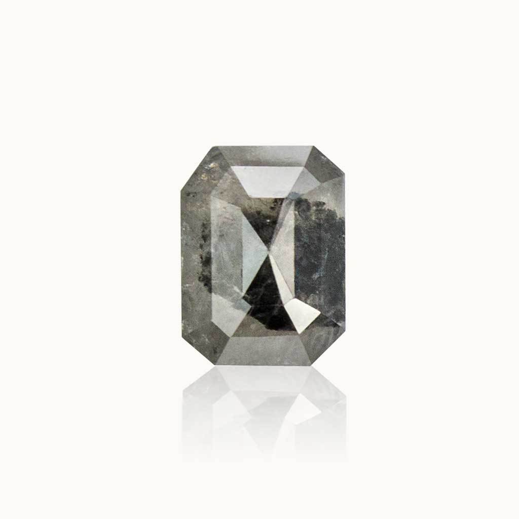 1.41 ct. Ash Grey Emerald Diamond