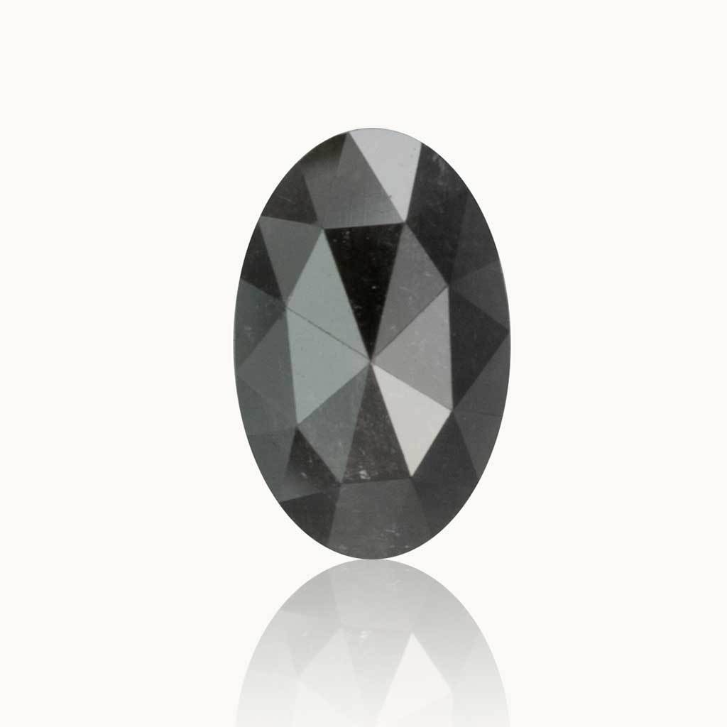 0.85 ct. Galaxy Grey Oval Diamond