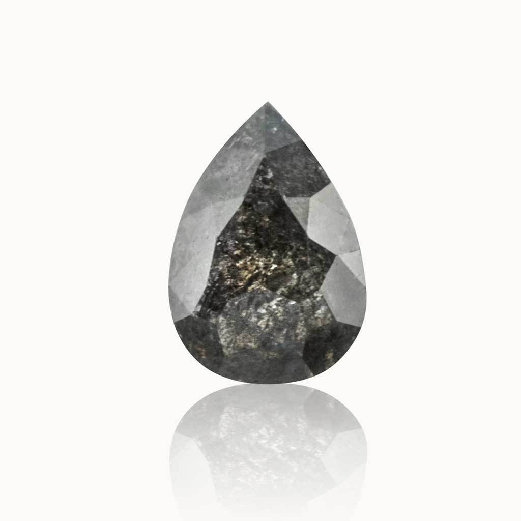 0.65 ct. Ash Grey Pear Diamond
