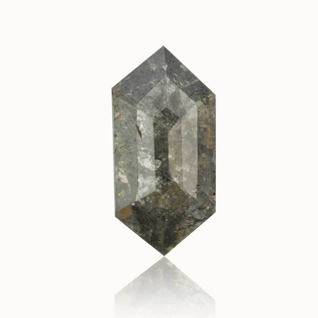 0.67 ct. Milky Grey Geometric Diamond