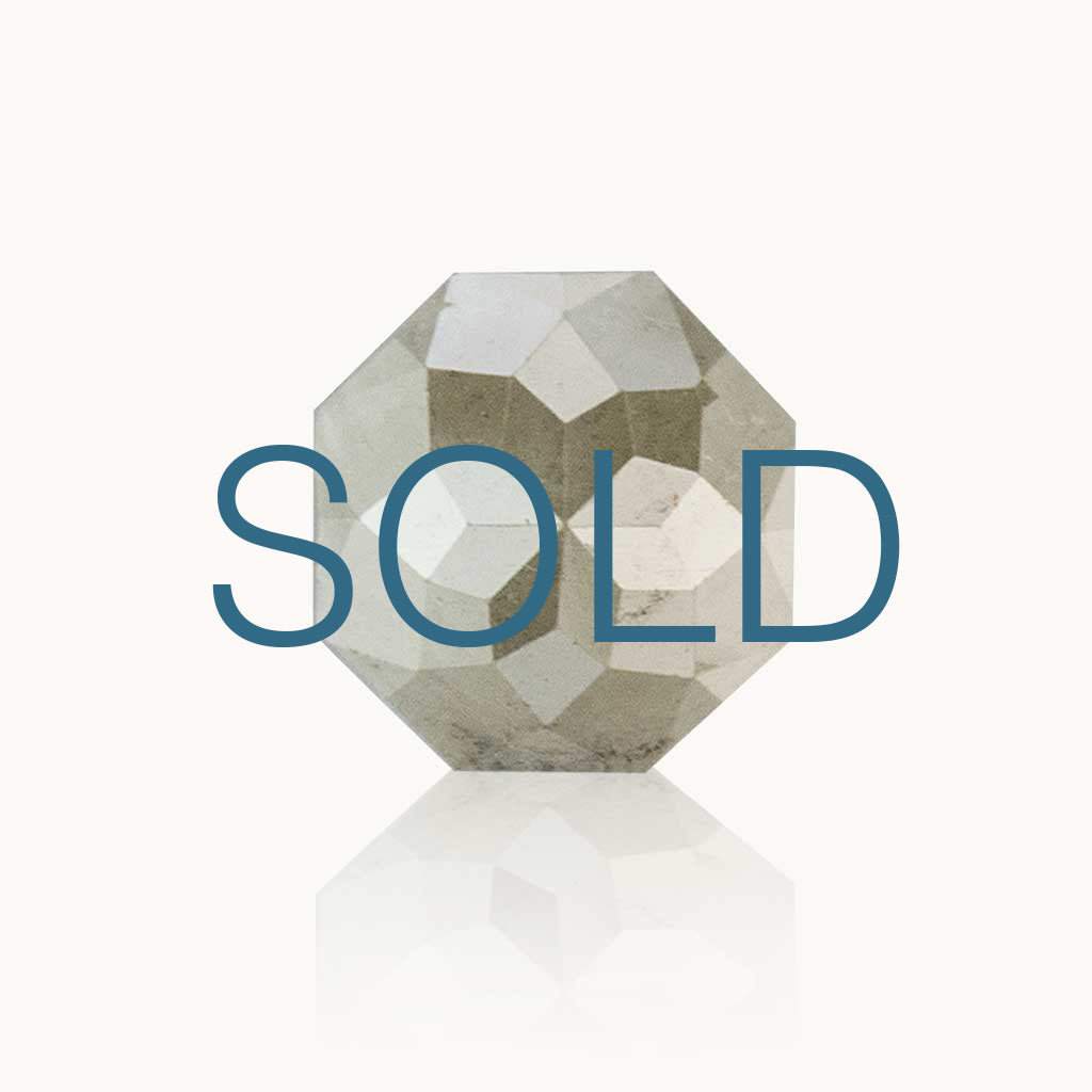 SOLD 0.68 ct. Milky Grey Geometric Diamond