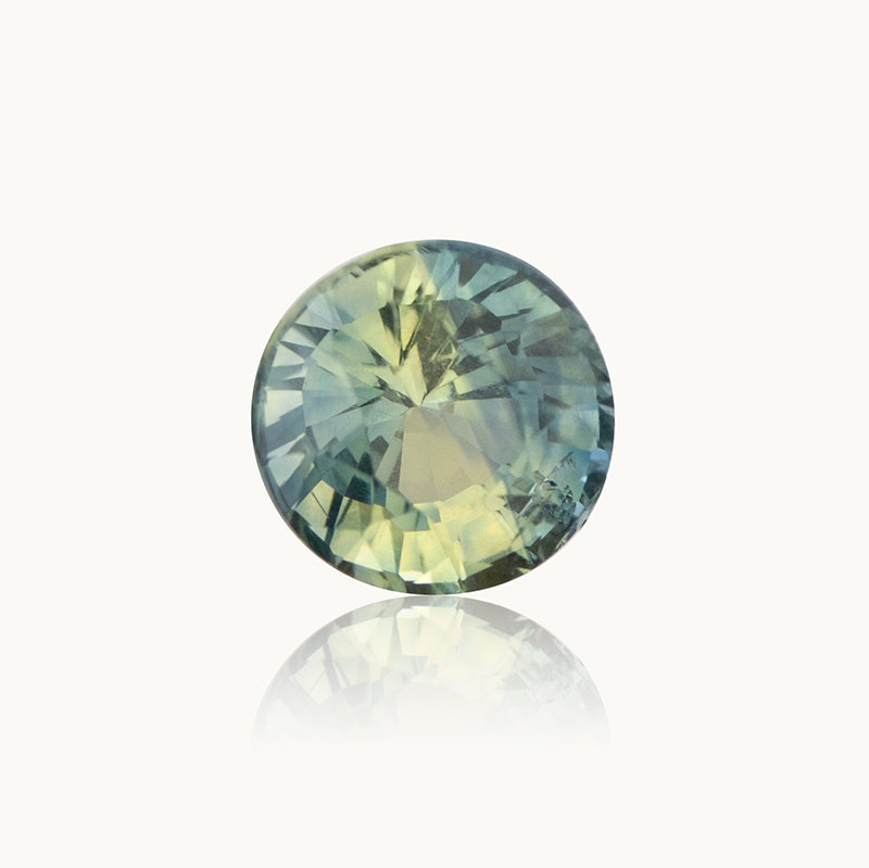 1.00 ct. Seafoam Green Bi-Colour Round Sapphire