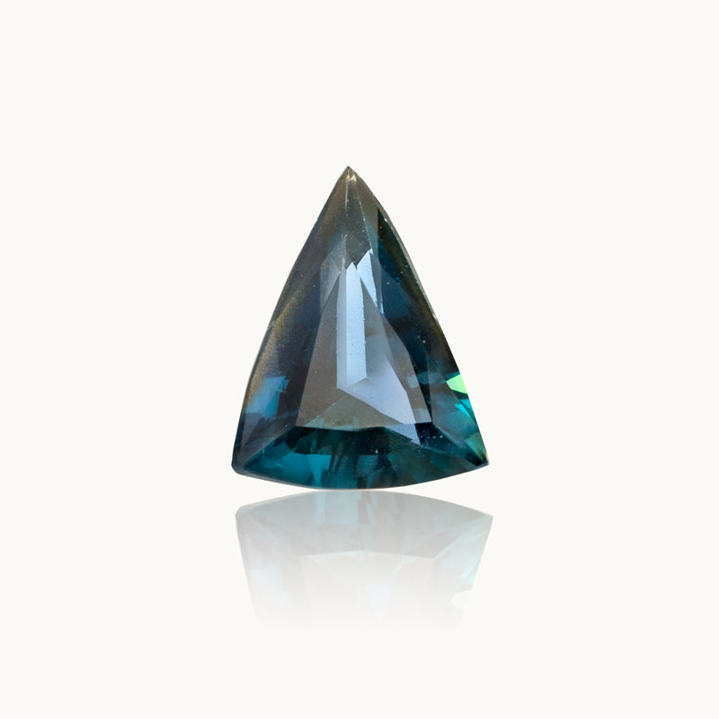1.27 ct. Teal-Blue Bi-Colour Geometric Sapphire